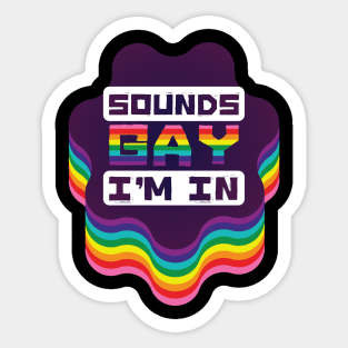 Sounds gay wavy star [blocky] Sticker